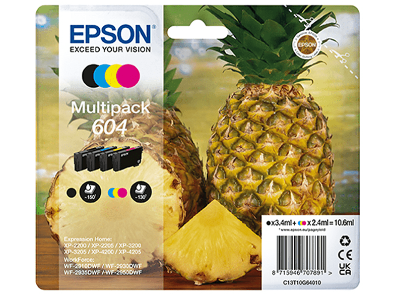 Multipack Originale Epson 4 colori serie 604